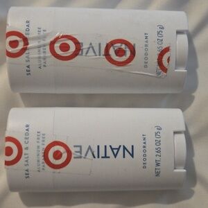 Native deodorant bundle Lot Of 2 Sea Salt & Cedar 2.65oz New Sealed